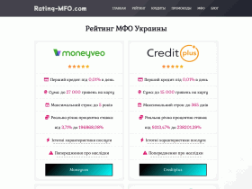 Рейтинг МФО Украины - www.rating-mfo.com