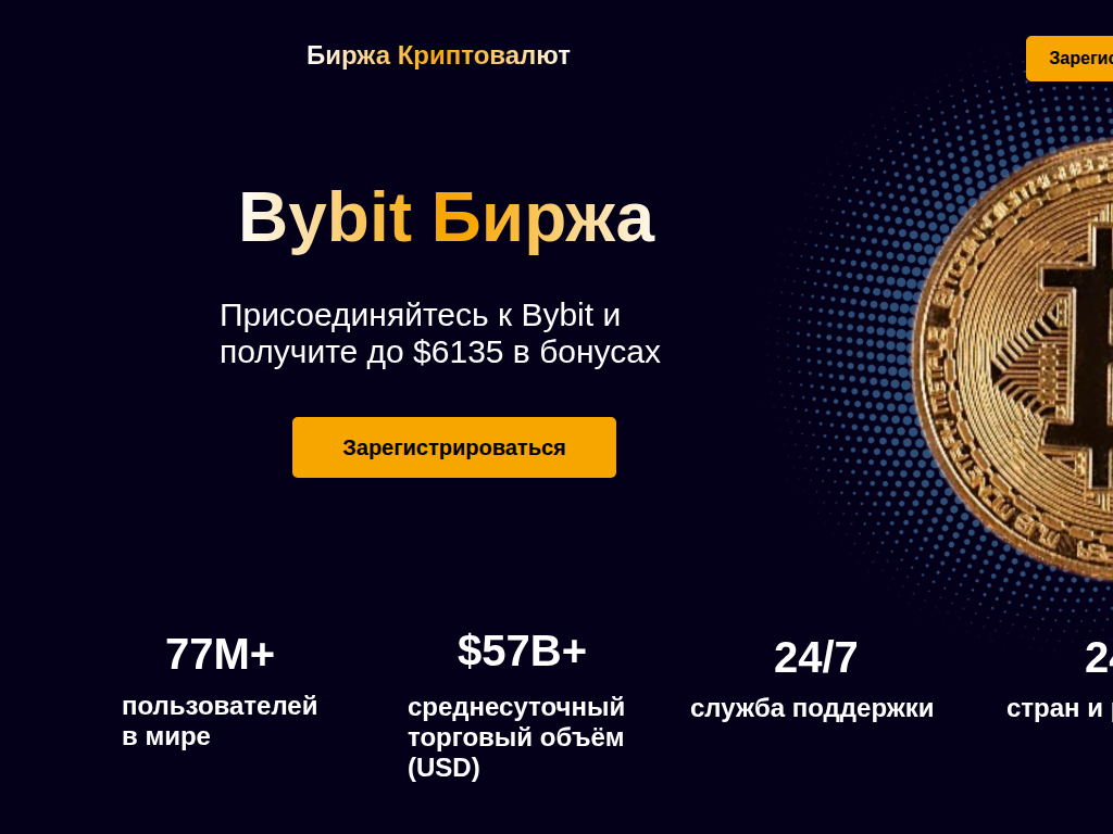 Биржа криптовалют Bybit - покупка, продажа криптовалюты онлайн Bybit.