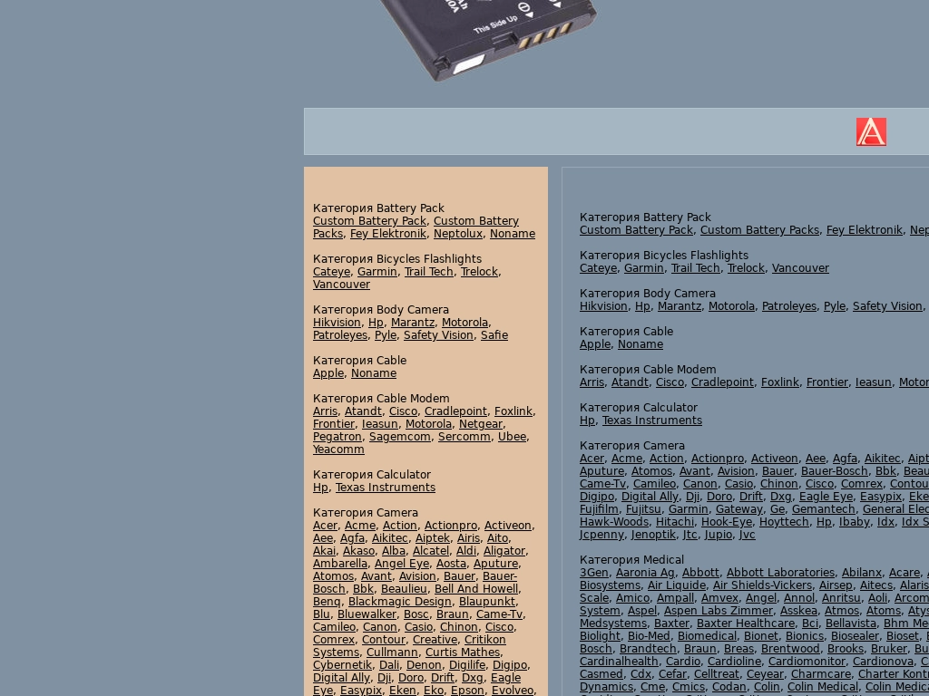 Аккумуляторы Cameron Sino