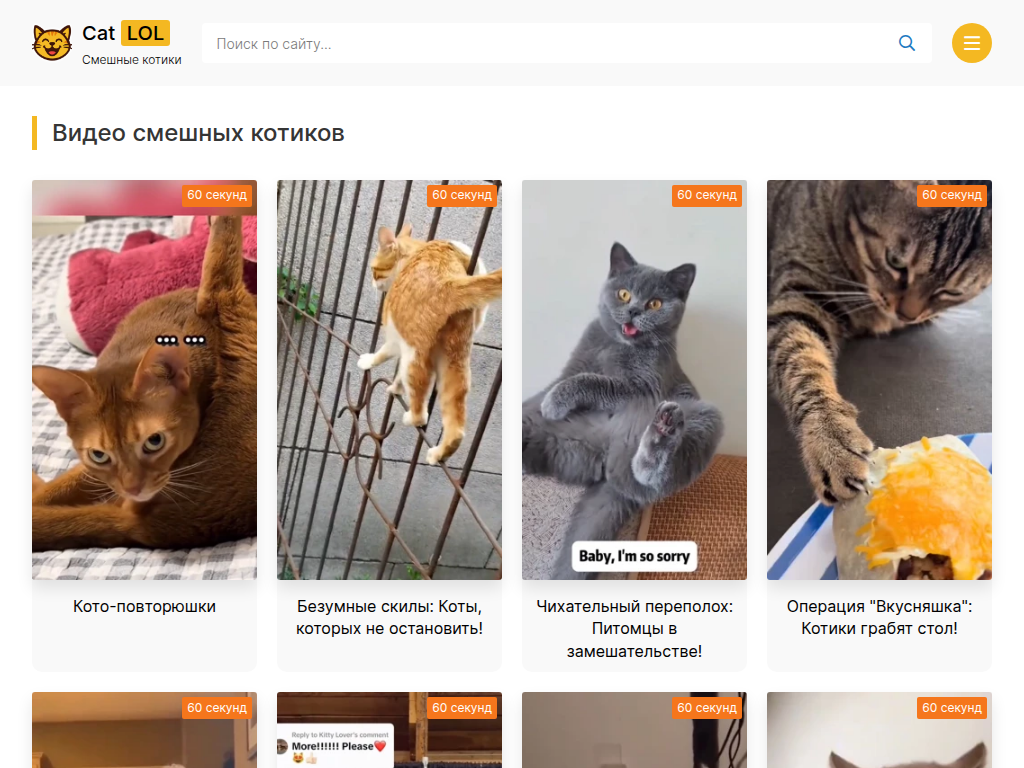 Видео с котиками смотреть онлайн