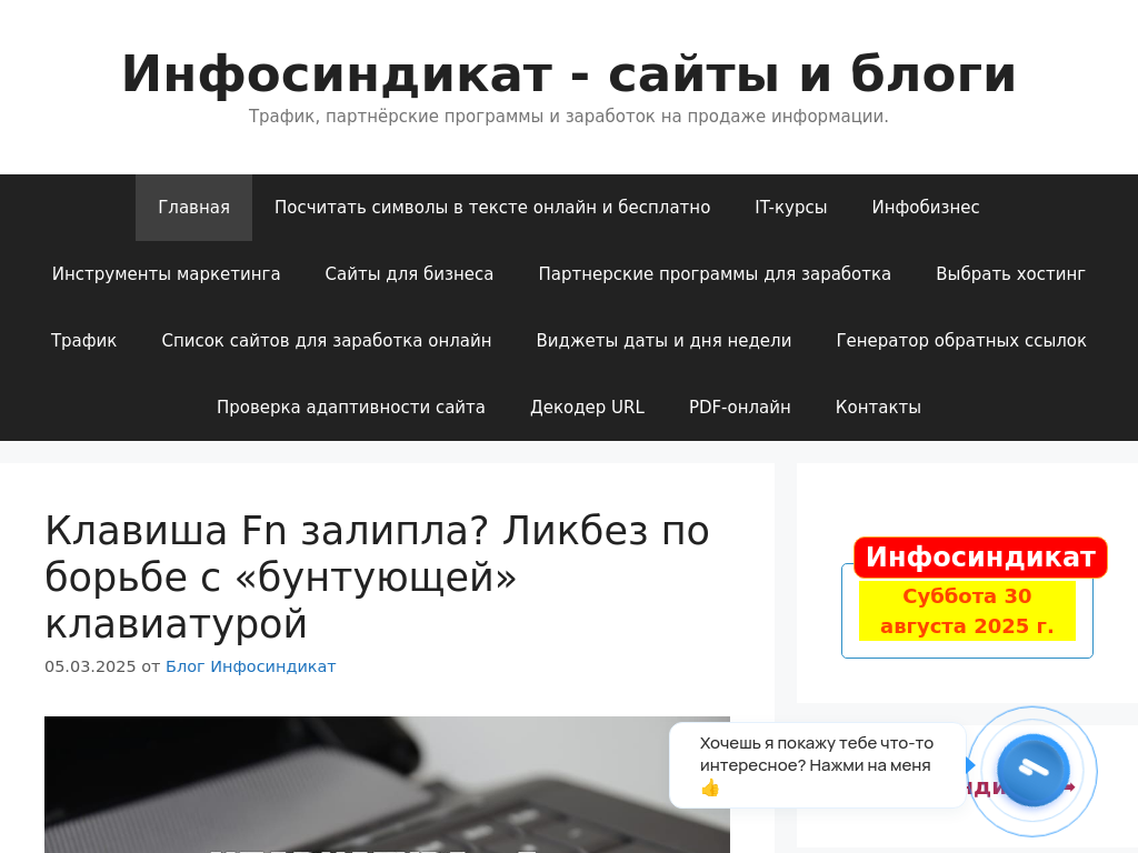 Инфосиндикат - Трафик, блоги и онлайн курсы!