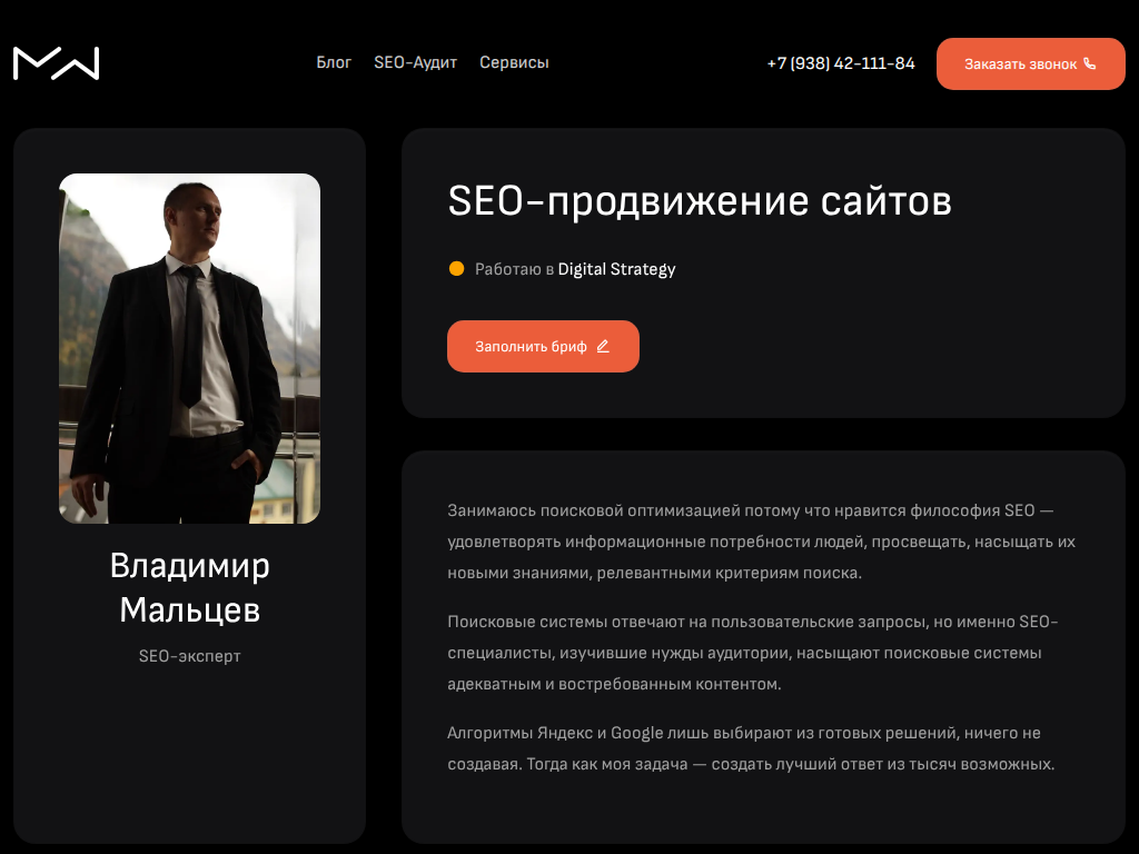 Владимир Мальцев SEO эксперт