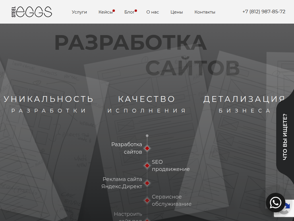 SteeEggs Разработка сайтов и их развитие