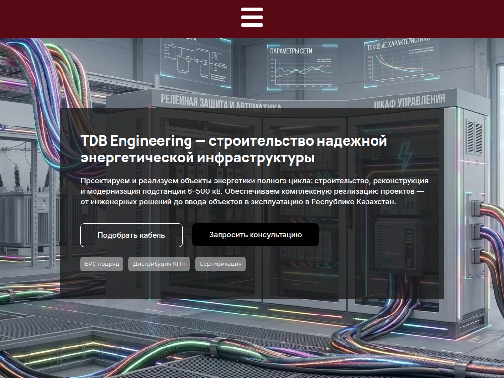 TDB Engineering Проектирование, строительство подстанций