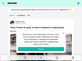 EntHub - тут говорят про игры, кино, сериалы, музыку, и т. - enthub.it