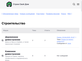Форум о загородном строительстве и жизни за городом - stroysdom.ru