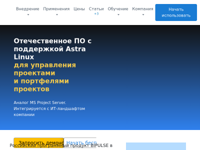 BIPULSE - Российская система управления проектами и портфелями